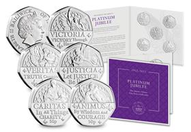 The Queen's Virtues Fifty Pence Collection