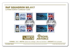 RAF 617 Squadron Ltd.Ed.22ct Gold Collect.Card