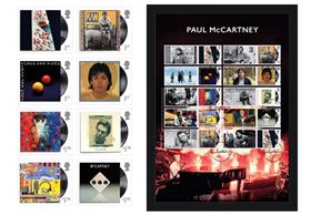 Paul McCartney Framed Royal Mail Stamps