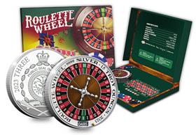 The 2023 Roulette Wheel 1.5oz Silver Coin