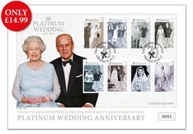 Platinum Wedding Anniversary First Day Cover