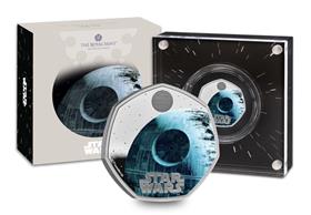UK 2024 Star Wars Death Star II Silver 50p
