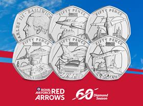 Red Arrows BU 50p Set