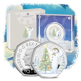 The Snowman UK 2024 Silver Proof 50p Coin