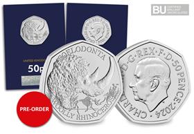 2024 Ice Age Giants: The Woolly Rhinoceros 50p