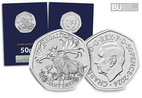 2024 UK Ice Age Giants - The Giant Deer BU 50p