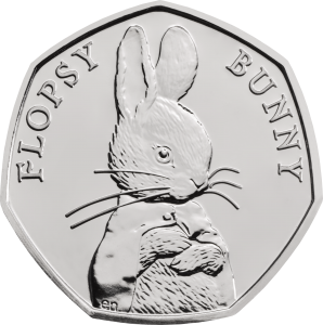 Peter rabbit 50p coins