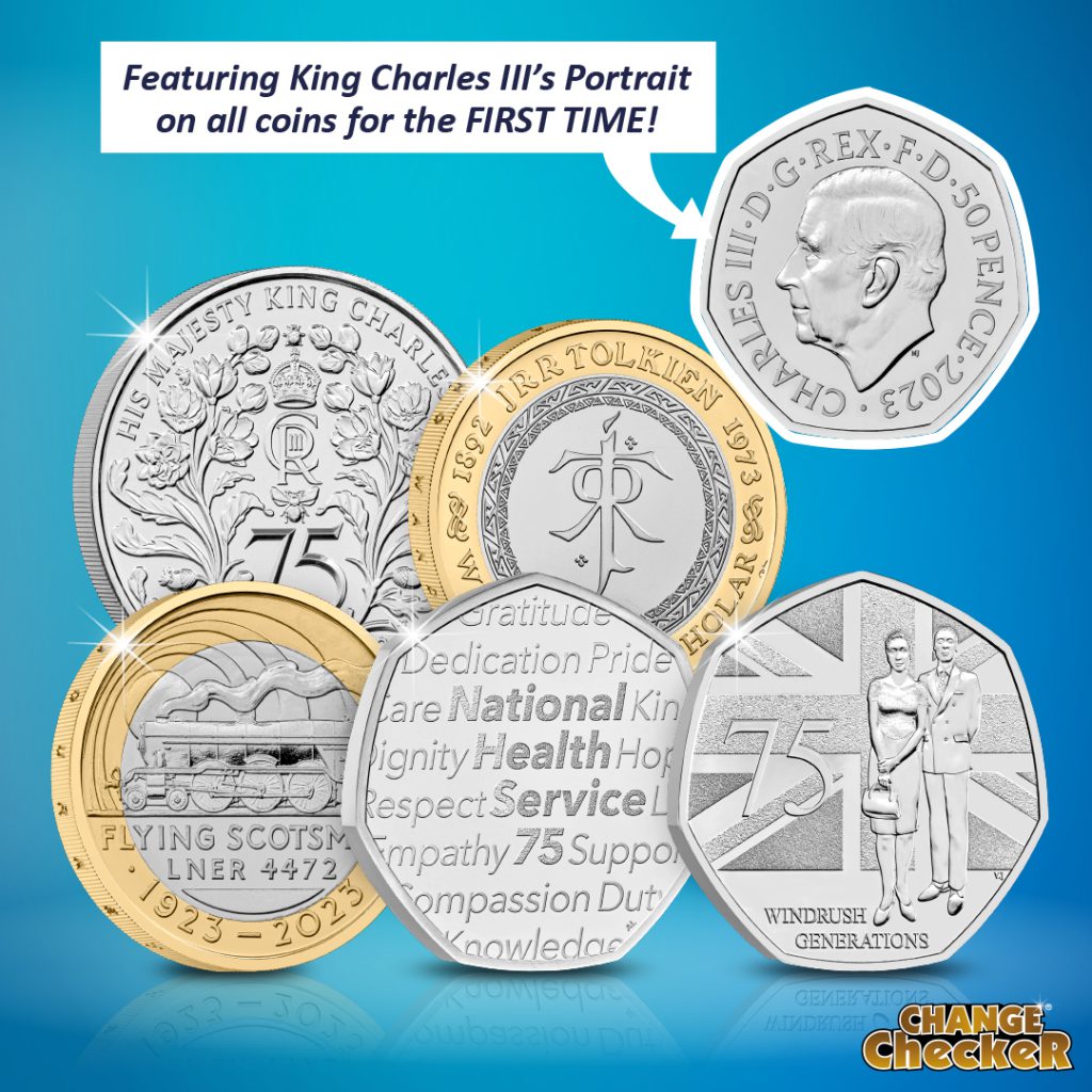 First 2023 King Charles Coins Change Checker